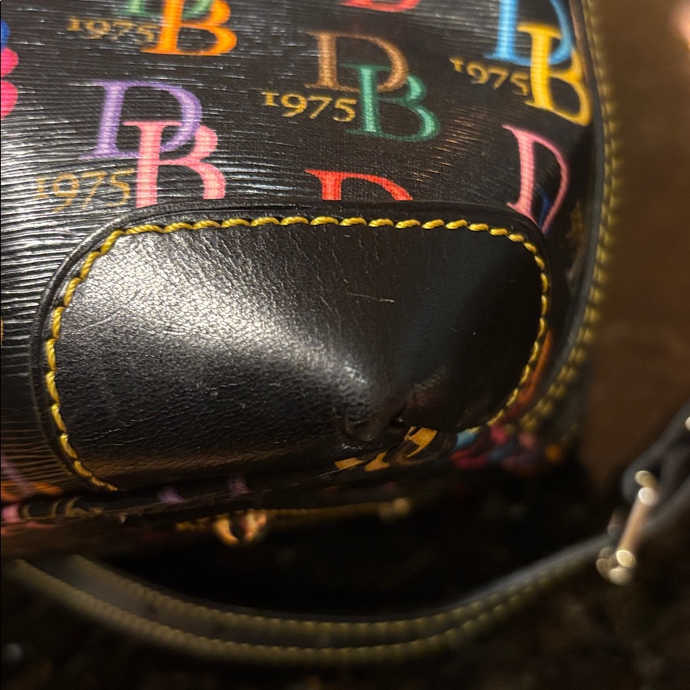 Dooney & Bourke DB75 Rainbow Zipper Dome Satchel Excellent Condition - Picture 10 of 15